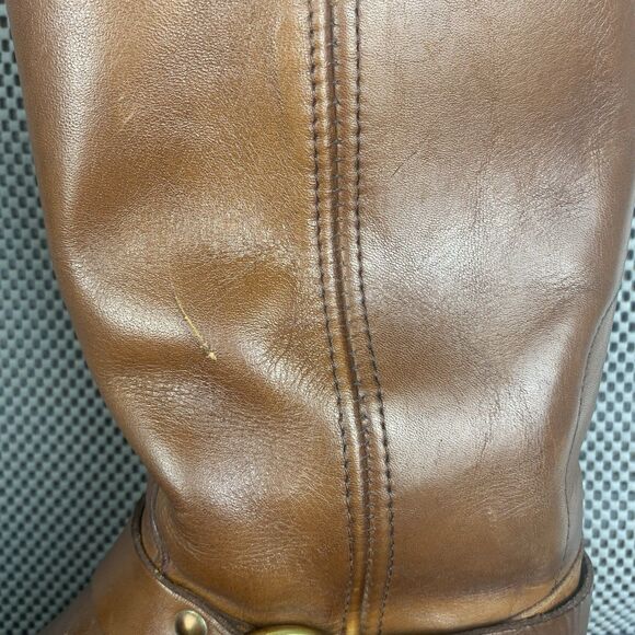 Double H Harness Boots Womens 11.5 Brown Leather Biker Motorcycle Western - Picture 12 of 15